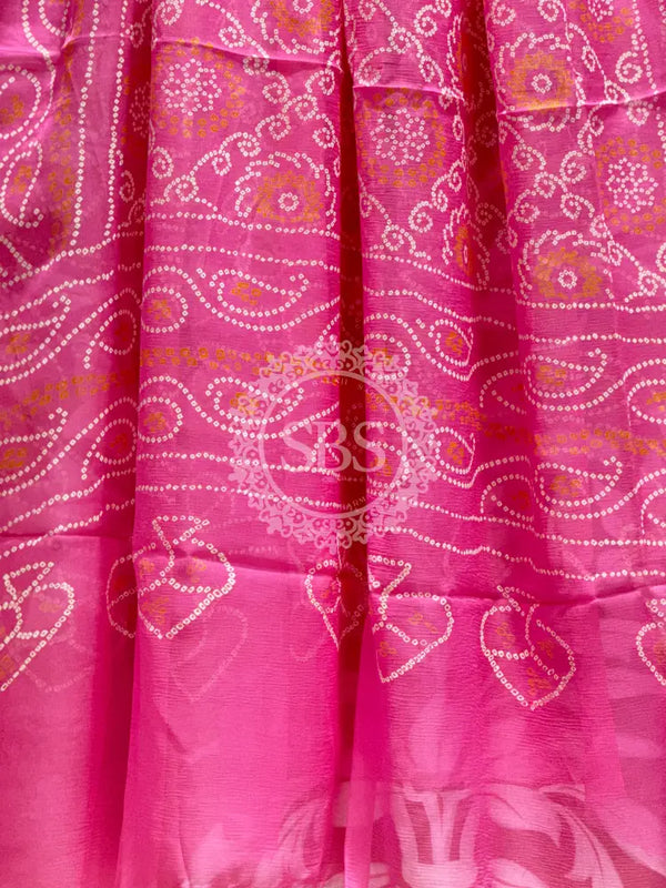 PURE CHIFFON BHANDEJ DUPATTA