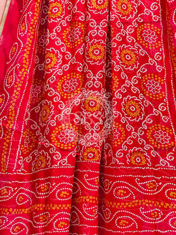PURE CHIFFON BHANDEJ DUPATTA