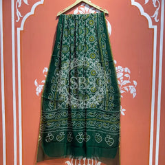 PURE CHIFFON BHANDEJ DUPATTA Green