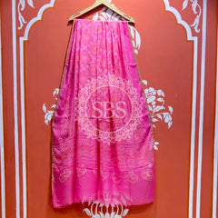 PURE CHIFFON BHANDEJ DUPATTA Pink