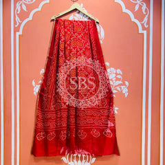 PURE CHIFFON BHANDEJ DUPATTA Red