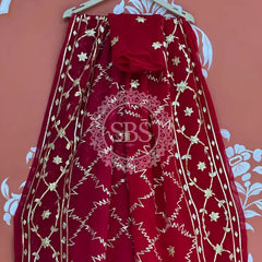 PURE CHIFFON KACHI PATTI SAREE