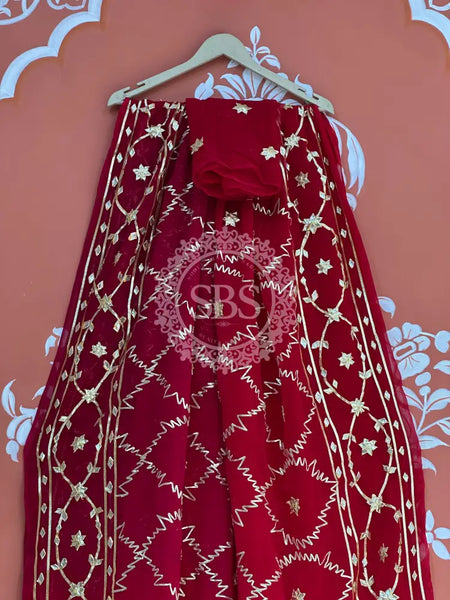 PURE CHIFFON KACHI PATTI SAREE