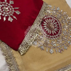 Pure Chifon mandana Kacchi patti Saree Saree
