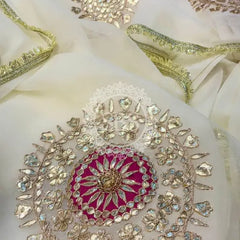 Pure Chifon mandana Kacchi patti Saree Saree