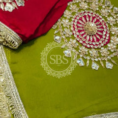 Pure Chifon mandana Kacchi patti Saree Saree