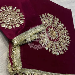 Pure Chifon mandana Kacchi patti Saree Saree