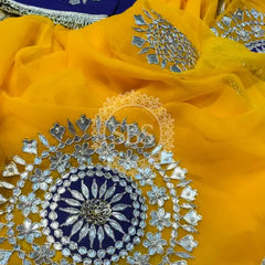 Pure Chifon mandana Kacchi patti Saree Saree