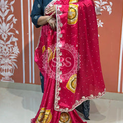 PURE CHINON GOTA PATTI SAREE