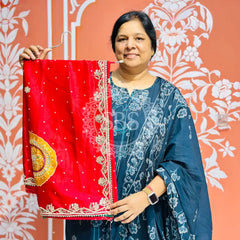 PURE CHINON GOTA PATTI SAREE