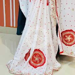 PURE CHINON GOTA PATTI SAREE