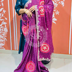 PURE CHINON GOTA PATTI SAREE