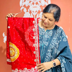 PURE CHINON GOTA PATTI SAREE