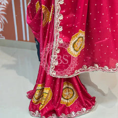 PURE CHINON GOTA PATTI SAREE