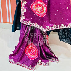 PURE CHINON GOTA PATTI SAREE