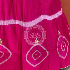 PURE CHINON HANDWORK GOTA PATTI LEHENGA