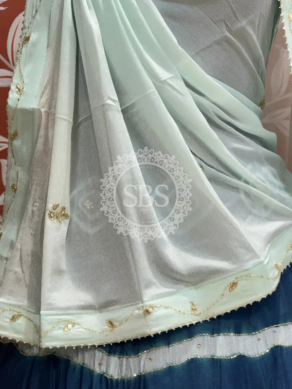 PURE CHINON HANDWORK GOTA PATTI LEHENGA