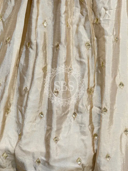 PURE CHINON LEHENGA WITH BHANDEJ DUPATTA AND STITCHED BLOUSE Wine / Free Size