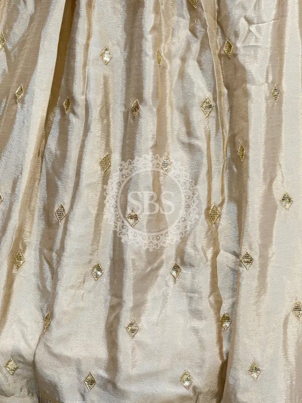 PURE CHINON LEHENGA WITH BHANDEJ DUPATTA AND STITCHED BLOUSE Wine / Free Size