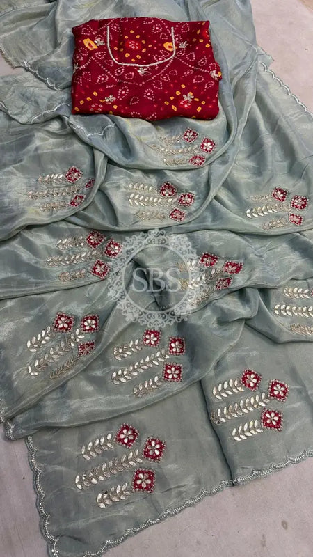 PURE COSMOS SILK SAREE