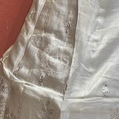 Pure Cosmos tissue Handwork Peacock Lehenga with Pure Georgette kacchi patti dupatta