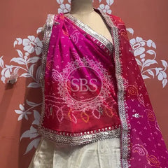 Pure Cosmos tissue Handwork Peacock Lehenga with Pure Georgette kacchi patti dupatta