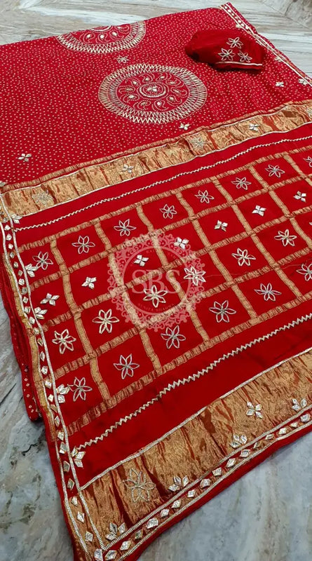 PURE GAZI SATIN SILK SAREE