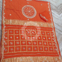 PURE GAZI SATIN SILK SAREE