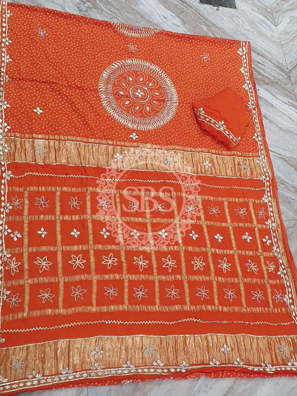 PURE GAZI SATIN SILK SAREE