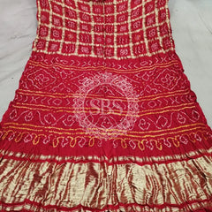 PURE GAZI SATIN SILK SAREE Maroon / Free Size