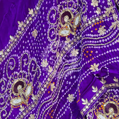 PURE GAZI SILK BHANDEJ LEHENGA