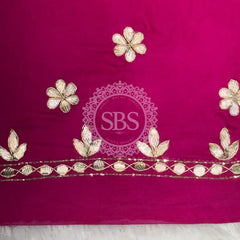 PURE GAZI SILK BHANDEJ LEHENGA