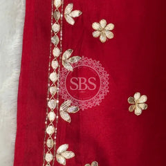 PURE GAZI SILK BHANDEJ LEHENGA
