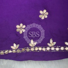 PURE GAZI SILK BHANDEJ LEHENGA