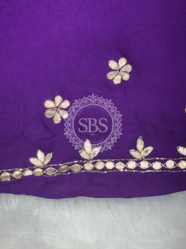 PURE GAZI SILK BHANDEJ LEHENGA