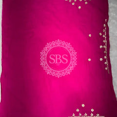 PURE GAZI SILK BHANDEJ LEHENGA