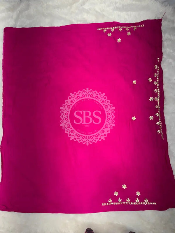 PURE GAZI SILK BHANDEJ LEHENGA