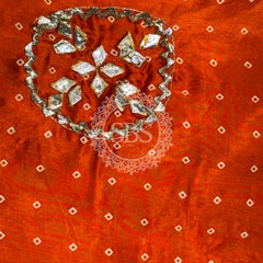 PURE GAZI SILK GOTA PATTI LEHENGA