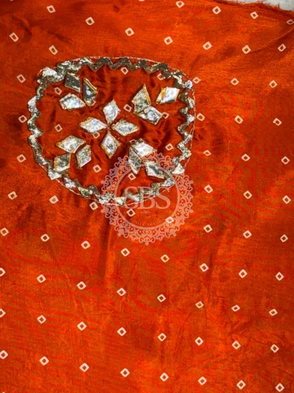 PURE GAZI SILK GOTA PATTI LEHENGA