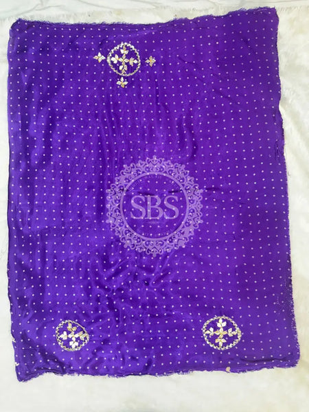 PURE GAZI SILK GOTA PATTI LEHENGA