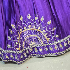 PURE GAZI SILK GOTA PATTI LEHENGA