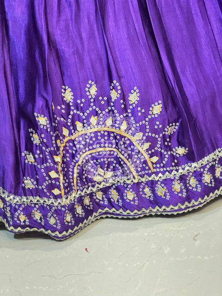 PURE GAZI SILK GOTA PATTI LEHENGA