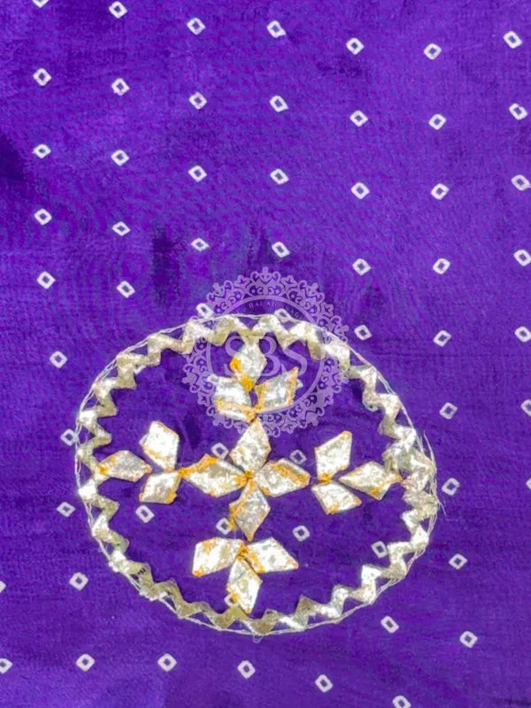 PURE GAZI SILK GOTA PATTI LEHENGA