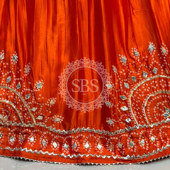 PURE GAZI SILK GOTA PATTI LEHENGA
