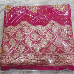 PURE GEORGETTE BHANDEJ SAREE