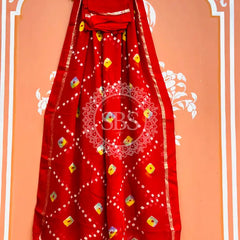 PURE GEORGETTE BHANDEJ SAREE