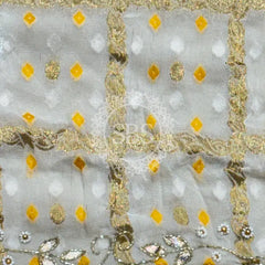 PURE GEORGETTE GHATCHOLA LEHENGA Red & White / Free Size