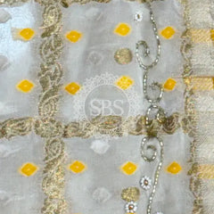 PURE GEORGETTE GHATCHOLA LEHENGA Red & White / Free Size