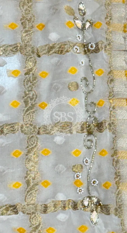 PURE GEORGETTE GHATCHOLA LEHENGA Red & White / Free Size