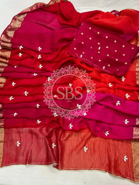 PURE HO SILK BOOTA SAREE